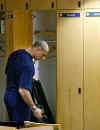 "Man, this is getting redundant" - Yushkevich cleaning out his locker...AGAIN